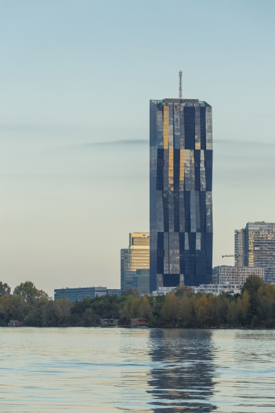 DC-TOWER 1 from Danube River to Northnorthwest - Vienna-4551