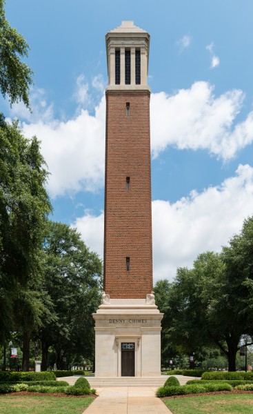 Denny Chimes, UA, Tuscaloosa, South view 20160714 2