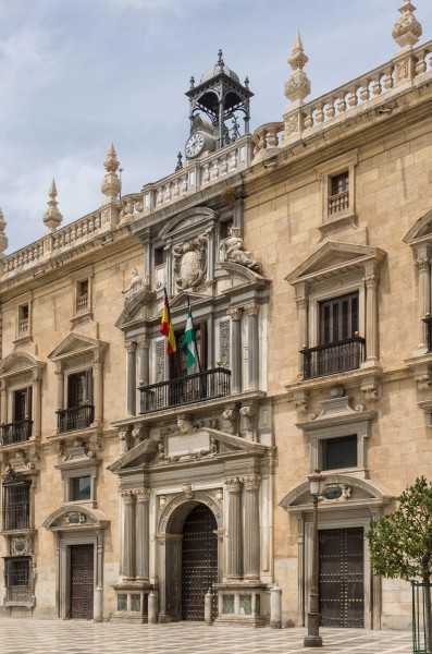 Detail facade Real Chancilleria Granada Spain