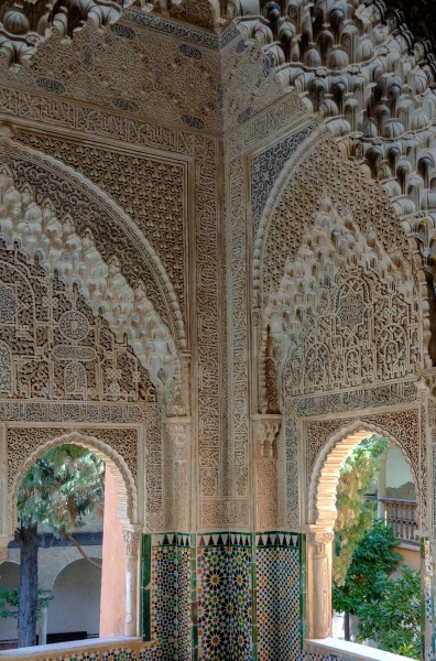 Detail mirador de Daraxa Alhambra Granada Spain