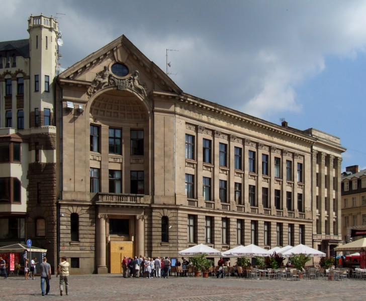 Dome square in Riga - Art Nouveau building