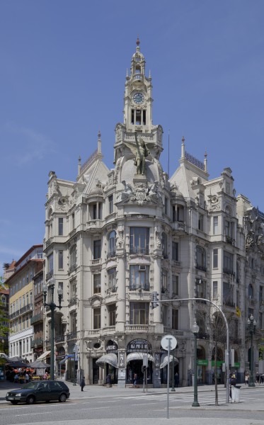 Edificio La Nacional, Avenida dos Aliados, Oporto, Portugal, 2012-05-09, DD 01
