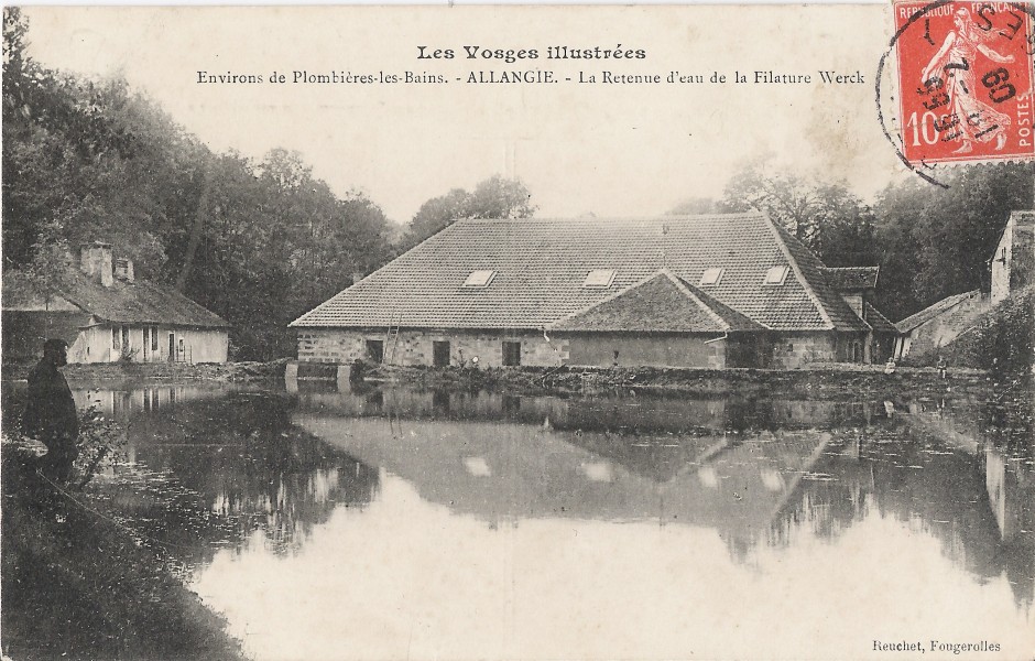 Environs de Plombières les Bains - Allangie - La retenue d'eau de la Filature Werk
