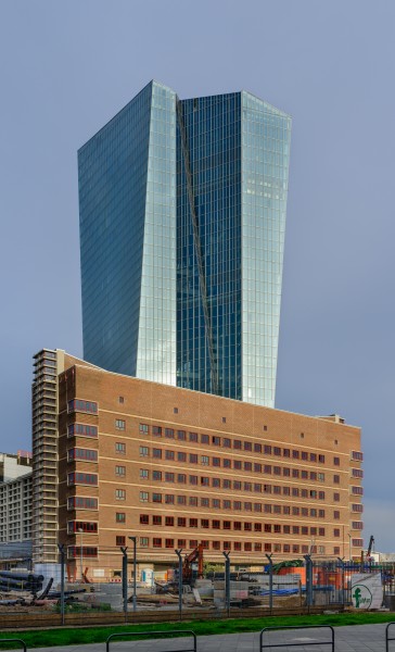 European Central Bank - building under construction - Frankfurt - Germany - 09