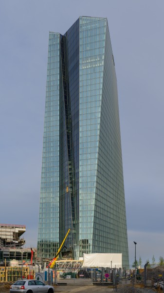 European Central Bank - building under construction - Frankfurt - Germany - 10