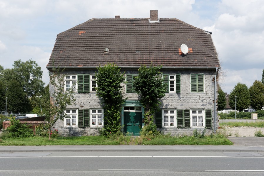 Fachwerkbauernhaus an der Soester Straße in der Stadt Erwitte im Kreis Soest in Nordrhein-Westfalen