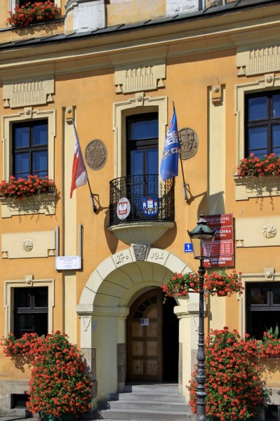 Fasada ratusza w Skoczowie 2