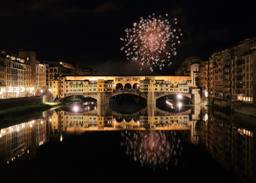 Fireworks over Ponte Vecchio 3