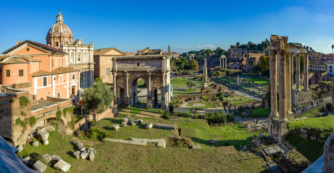 Foro Romano visto dai Musei Capitolini Roma