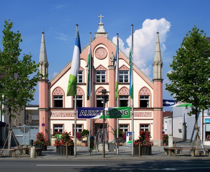 Gebäude am Stadtplatz von Plattling