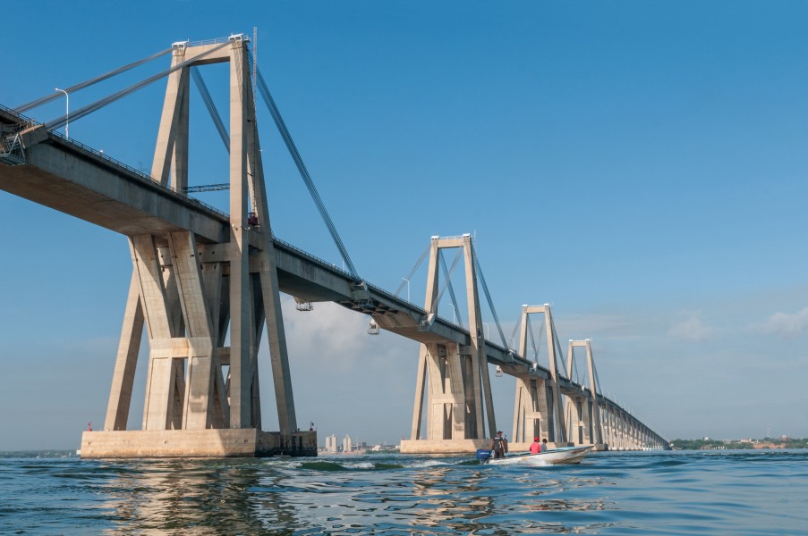 General Rafael Urdaneta Bridge view from the lake to Cabimas side