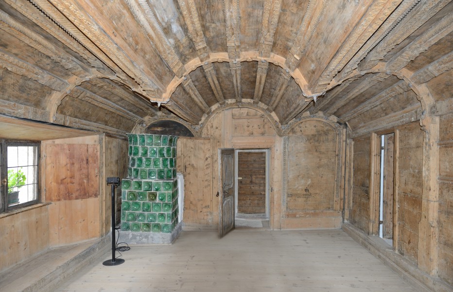 Gotische Stube Trostburg mit Kachelofen