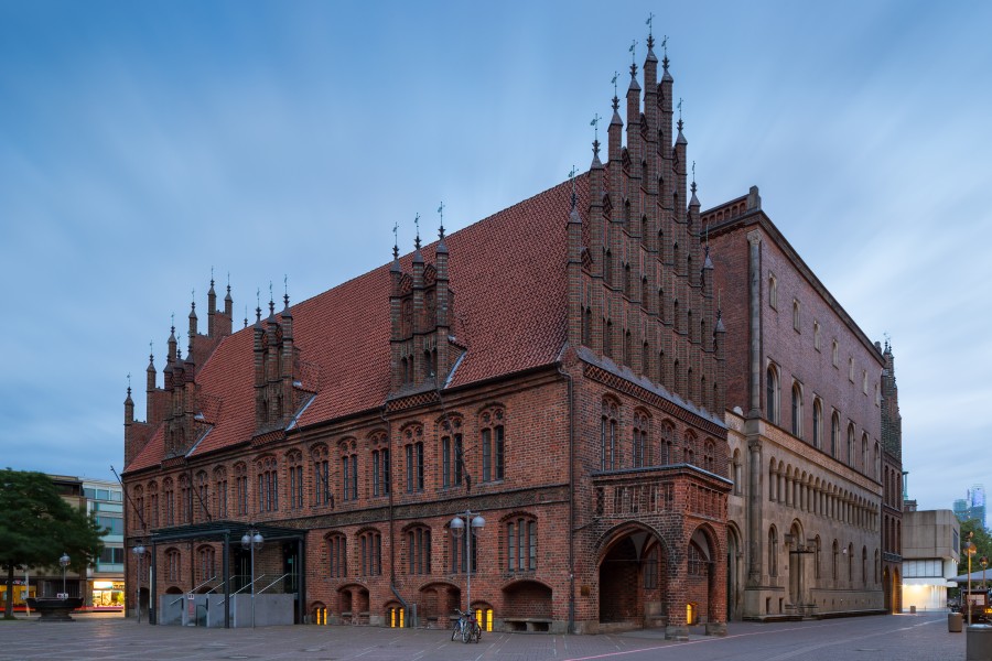 Hannover old town hall northwestern side Am Markte Mitte Hannover Germany