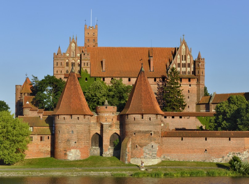 High Castle and bastions in Malbork