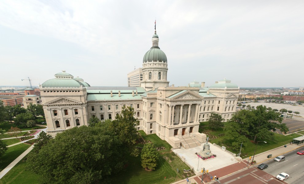 Indiana State Capitol rect pano