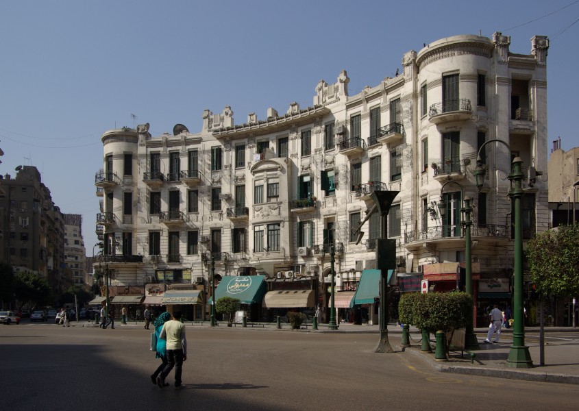 Kairo Midan Talaat Harb BW 1