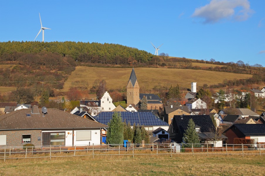 Kallmuth Aussicht mit Dorfkirche