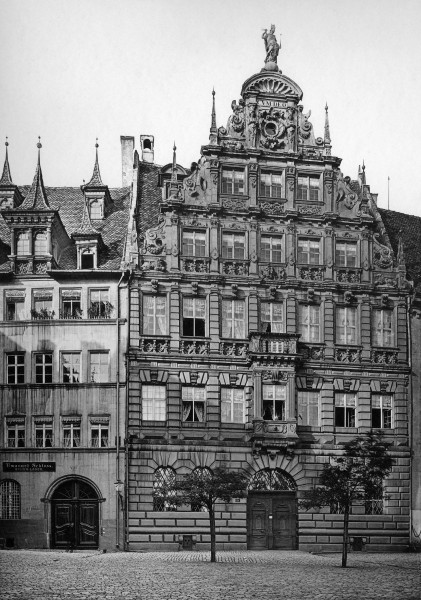 Karl Emil Otto Fritsch-Denkmaeler Deutscher Renaissance-1891-Nuernberg-Pellerhaus zu Nuernberg Aegidienplatz 1605 Facade