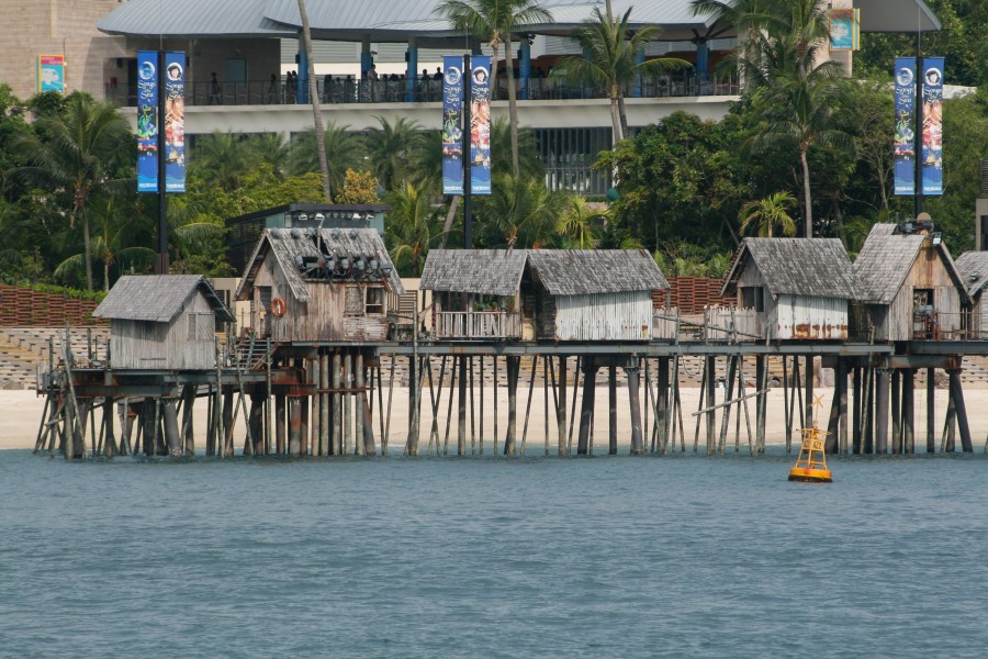 Kelongs forming part of the Songs of the Sea, Sentosa, Singapore - 20101201