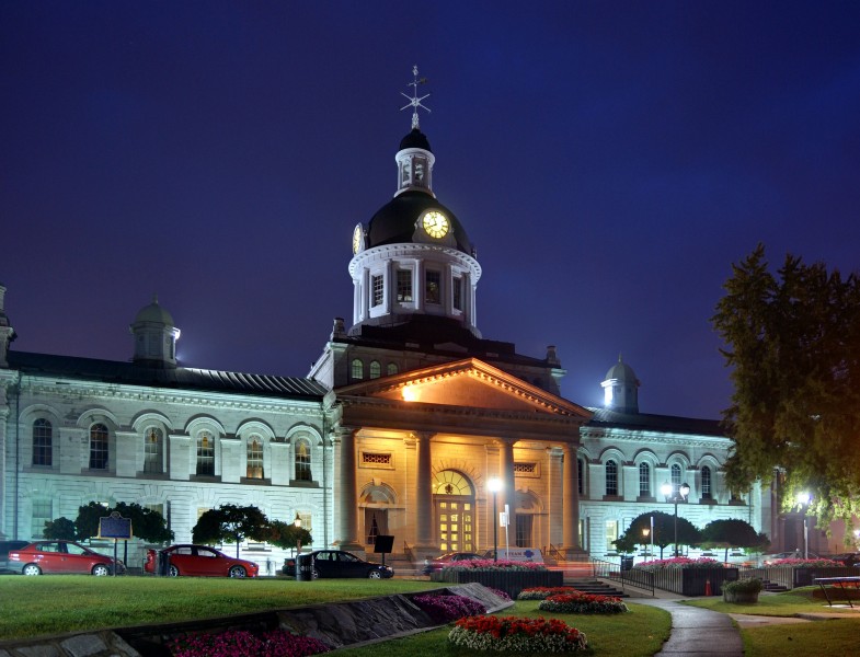 Kingston - ON - Town hall at night2