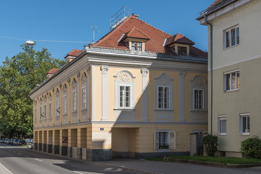 Klagenfurt Voelkermarkter Strasse 16 Jesuitenstoeckl NW-Ansicht 14082016 3747