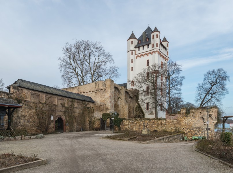 Kurfürstliche Burg, Eltville, Southwest view 20150225 1