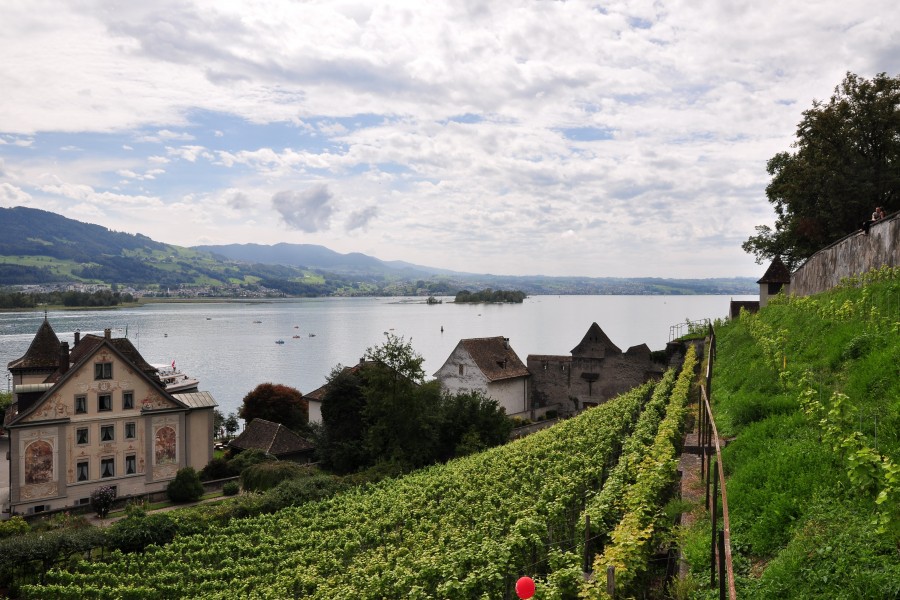 Lützelau - Curtihaus-Endingerstrasse-Einsiedlerhaus-Endingerturm - Rapperswil Lindenhof 2011-08-06 15-14-50