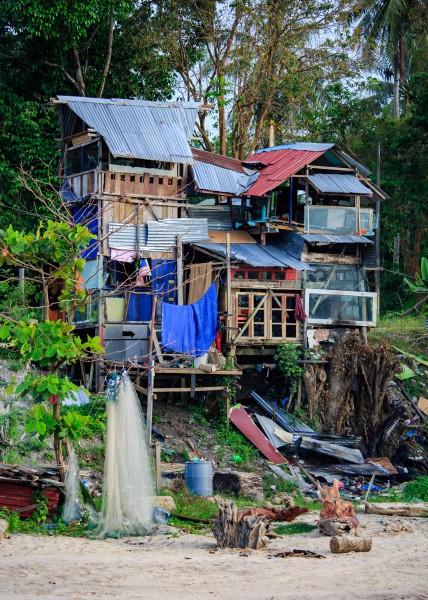 Langkawi Malaysia Fishermens-dwelling-at-Pantai-Pasir-Hitam-02