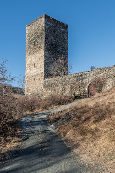 Liebenfels Hoch-Liebenfels Burgruine SO-Teilansicht 29122016 5930
