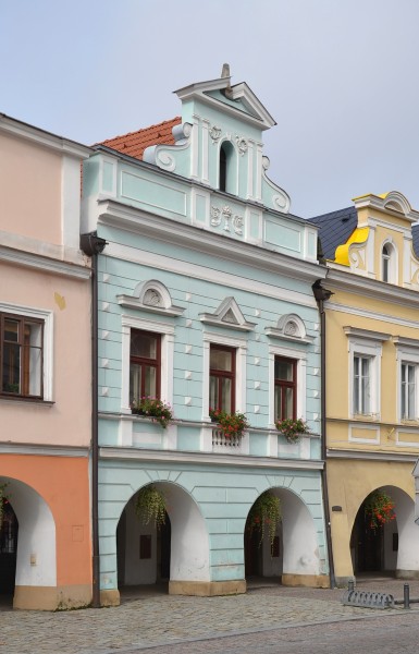Litomyšl (Leitomischl) - dům, Smetanovo nám., Vodní Valy 46