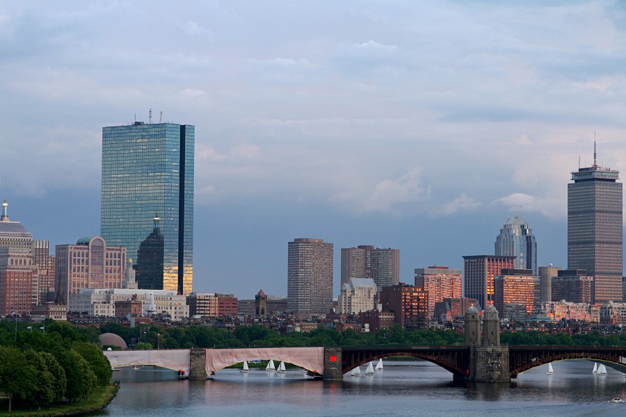 Longfellow Bridge at Sunset, July 2011