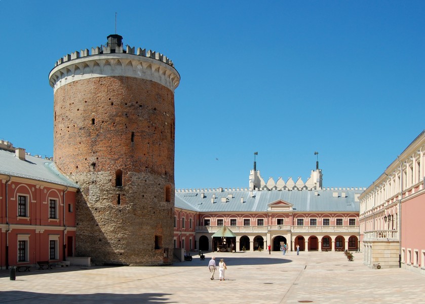 Lublin Donżon i dziedziniec zamku