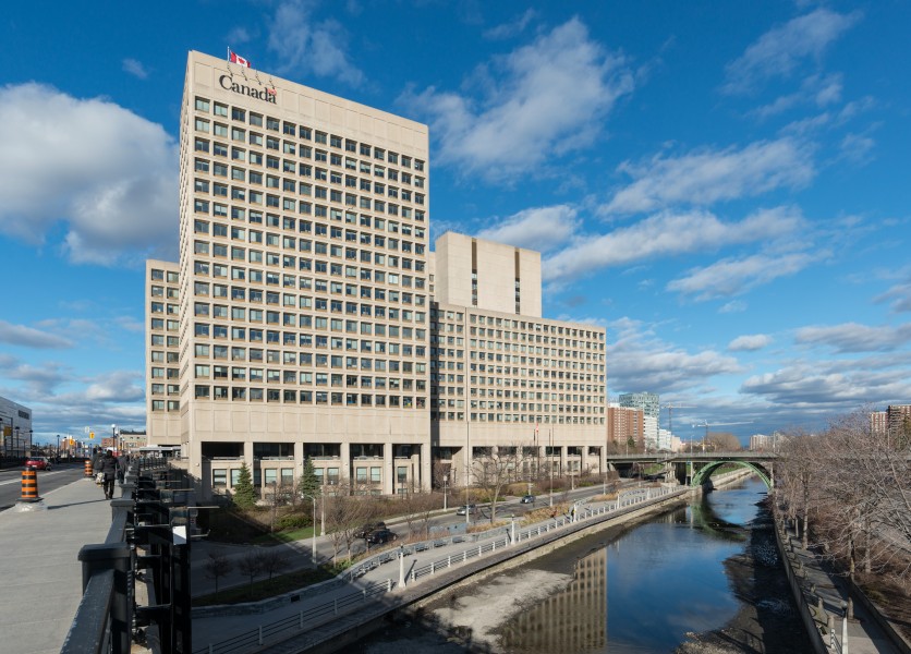 Major-General George R Pearkes Building, Ottawa, West view 20170422 1