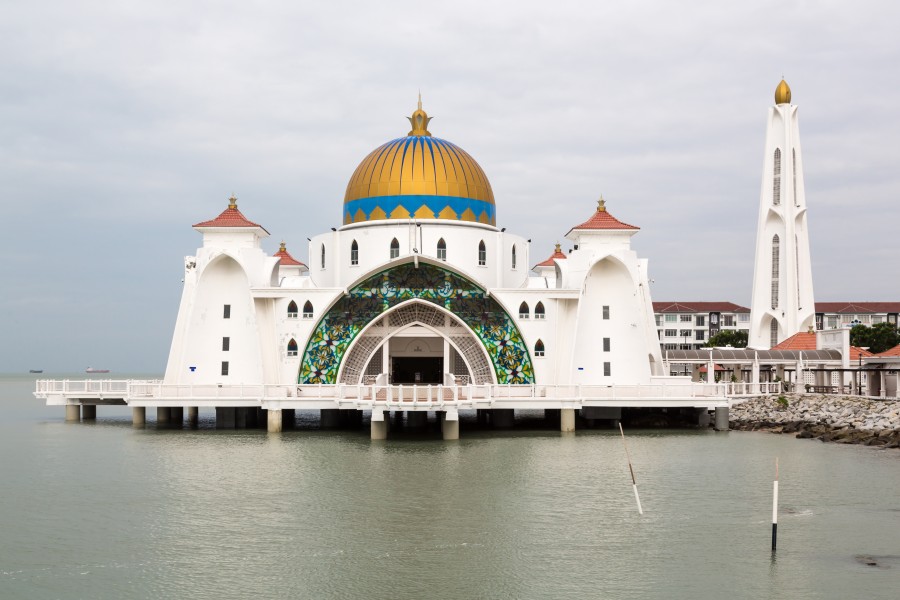 Malacca Malaysia Malacca-Straits-Mosque-01