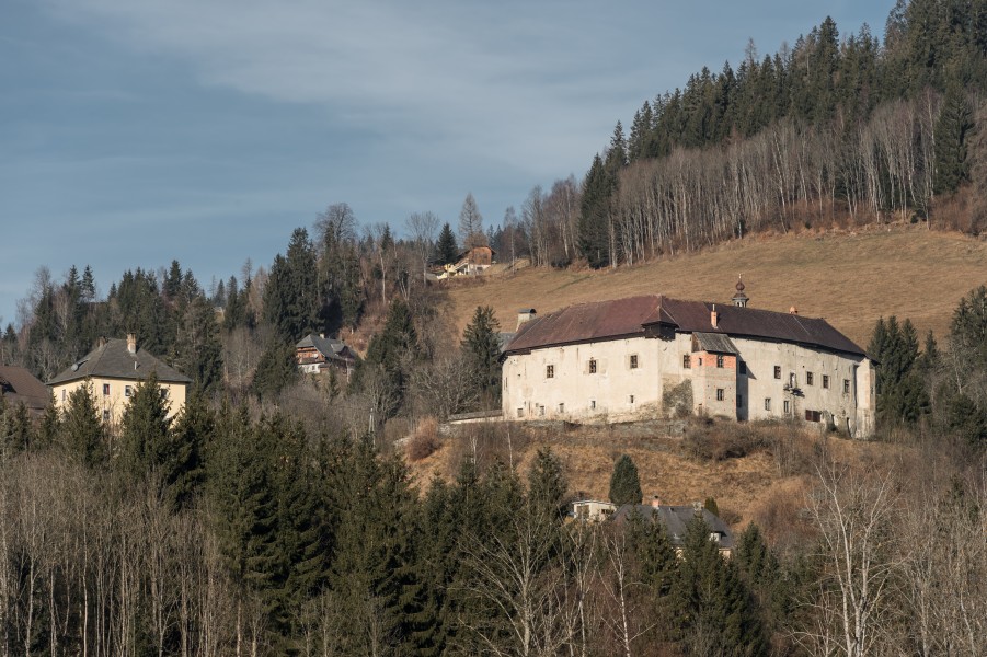 Metnitz Grades Schlossstrasse 1 Schloss SO-Ansicht 21122016 4681
