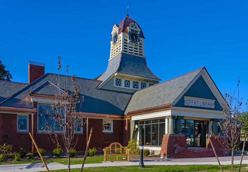 Moffat Library after reopening in 2017, Washingtonville, NY