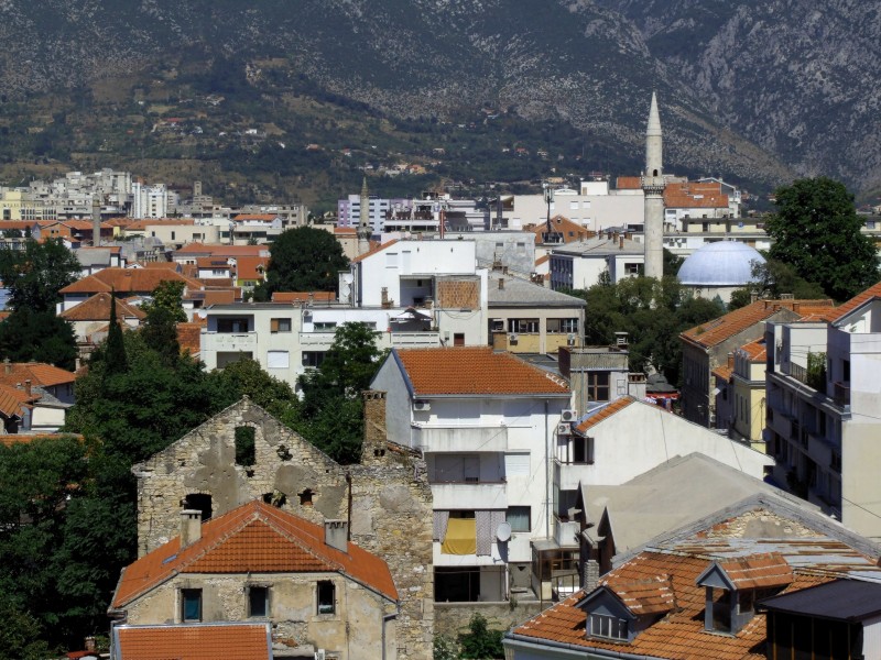 Mostar - view from Koski Mehmed Pasha Mosque