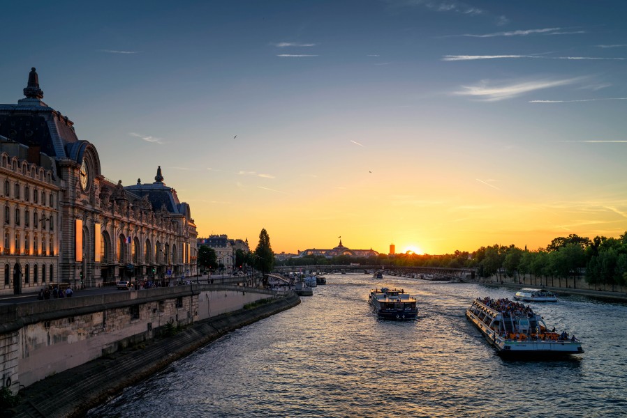 Musée d'Orsay at sunset, Paris June 2015