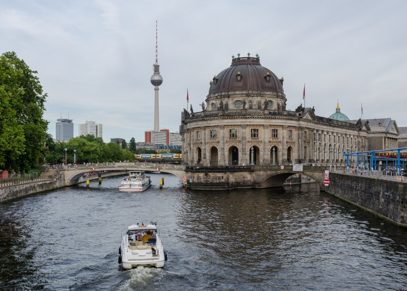 Museumsinsel and Bode-Museum, West view 20130724 1