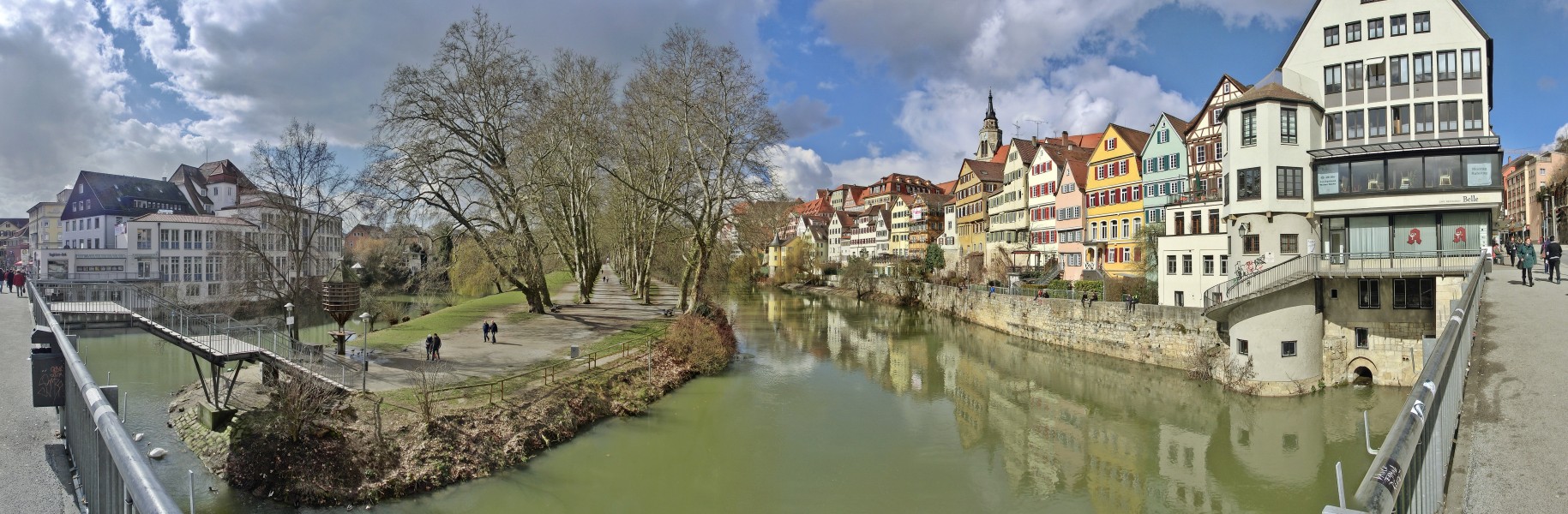 Neckarfront Tübingen 7. März 2016