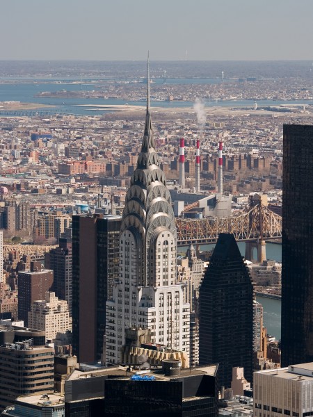 NYC Empire State Building view ENE