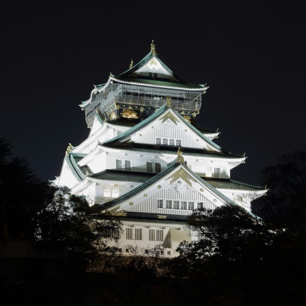 Osaka Castle at Night, November 2016
