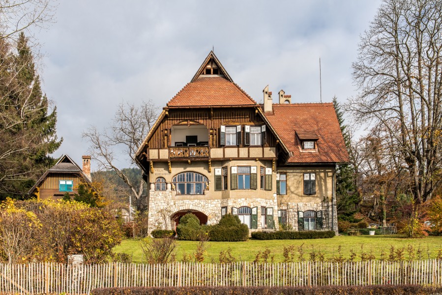 Pörtschach Hauptstraße 106 Villa Edelweiss und 108 Und-Häuschen 12112017 1926