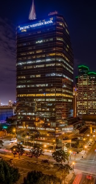 Pacific Western Bank San Diego by Night 2013