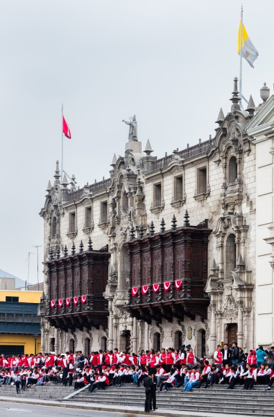 Palacio Arzobispal, Plaza de Armas, Lima, Perú, 2015-07-28, DD 29