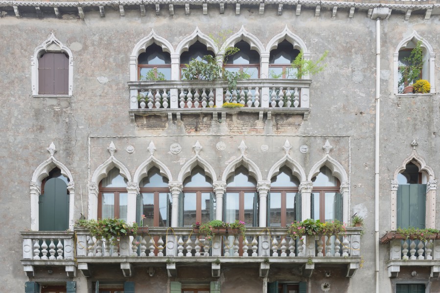 Palazzo Loredan Gheltoff dettaglio a Cannaregio a Venezia