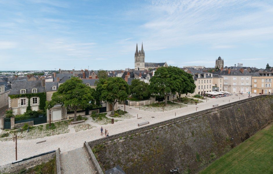 Panoramic view of Angers, as seen from the Château 20170611 1