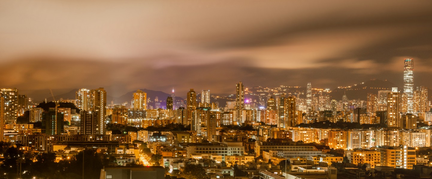 Panoramic view of Hong Kong from Wikimania Dorms