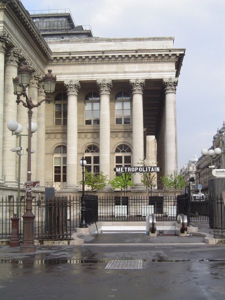 Paris metro3 - Bourse- entrance2