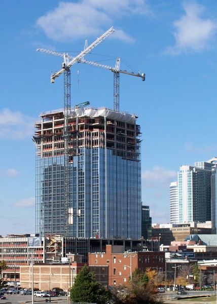 Pinnacle under construction